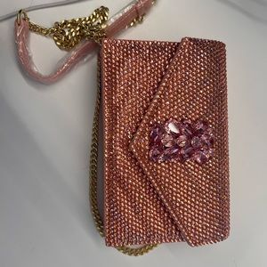 NWT Swarovski Encrusted Crossbody Bag